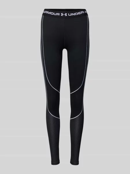 Legginsy treningowe Under Armour ColdGear Textured black/white/white białe