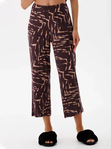 Штани для дому Leinle коричневий