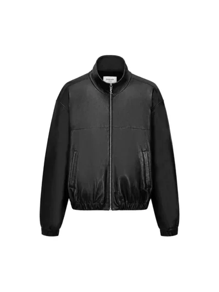 Kurtka skórzana Saint Laurent czarna