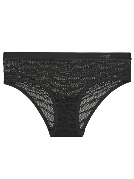 Chiloți Sloggi din dantelă negru