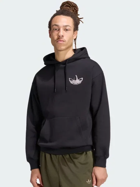 ADIDAS ORIGINALS Mikina Powder Tongue ružová čierna