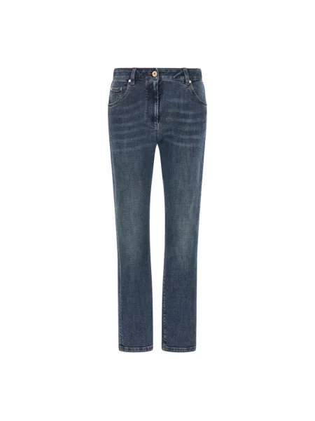 Jeansy Brunello Cucinelli niebieskie