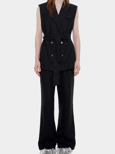 Лляний жилет Bimba Y Lola чорний