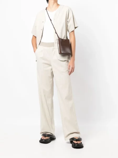 Hlače Fear Of God Essentials s autogramom siva
