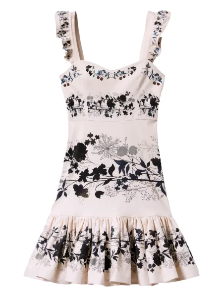 Mała mały sukienka mini La Doublej garniturowa biała