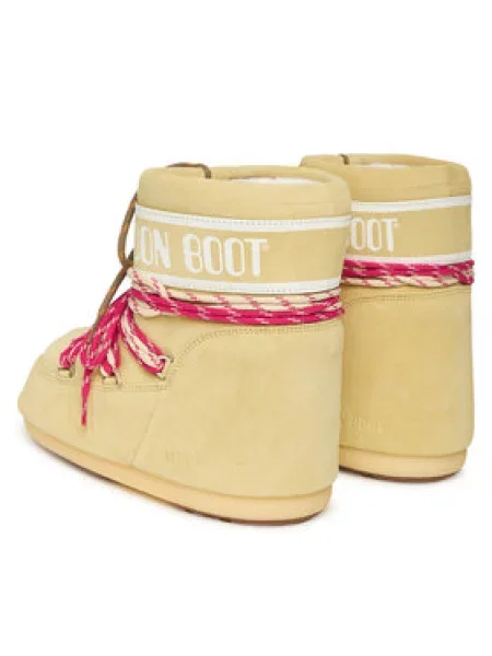 Szarvasbőr hócsizma Moon Boot sárga