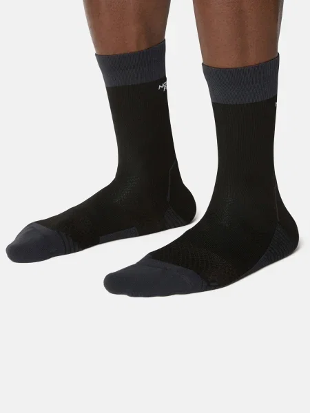 THE NORTH FACE Športové ponožky TRAIL RUN SOCK CREW / biela čierna