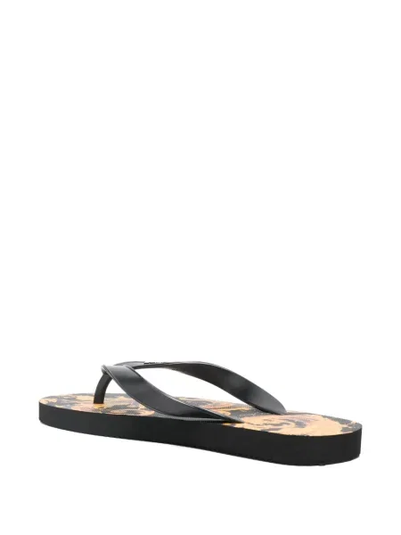 Șlapi Versace Jeans Couture cu autograf negru