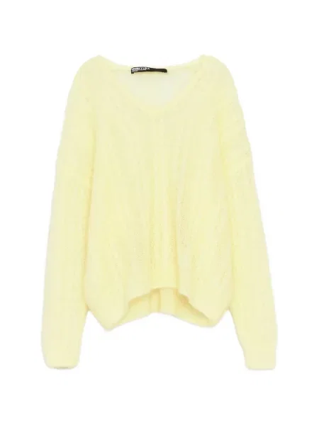 Pulover Bimba Y Lola de mohair galben