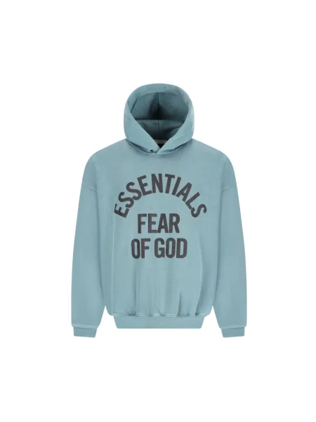 Bluza z kapturem Fear Of God niebieska