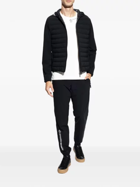 Palton Moncler Grenoble cu glugă negru