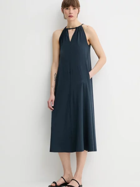 Сукня Marc O'Polo midi розкльошена синій