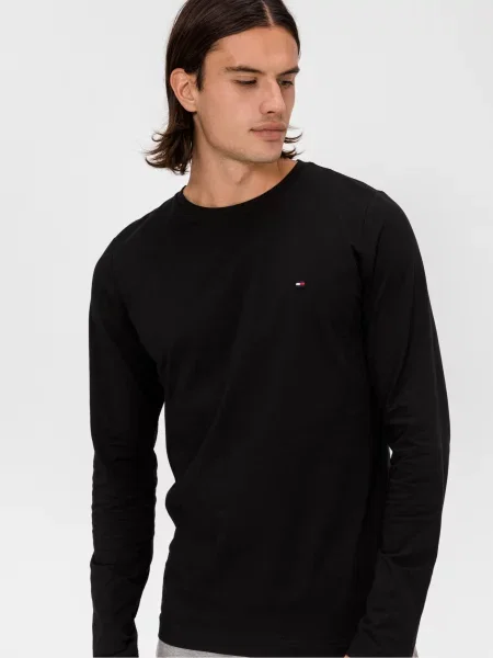 TOMMY HILFIGER Tricou bleumarin / roșu alb negru