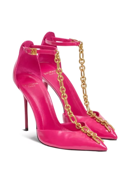 Pantofi cu toc Balmain roz