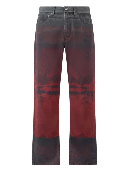 Дънки Roberto Cavalli червено