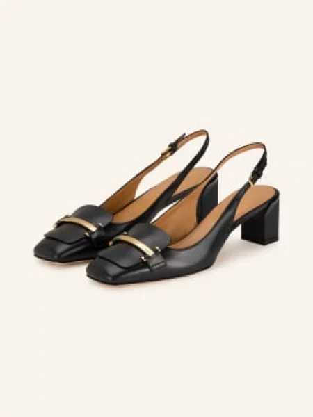 Tod's Czółenka Typu Slingback schwarz czarna