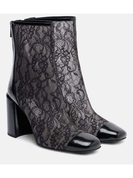 Cizme scurte Jimmy Choo din piele negru