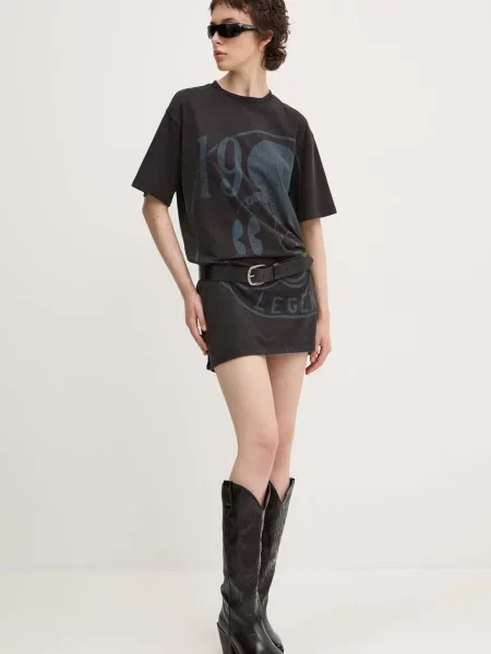 Сукня Desigual x Disney mini oversize сірий