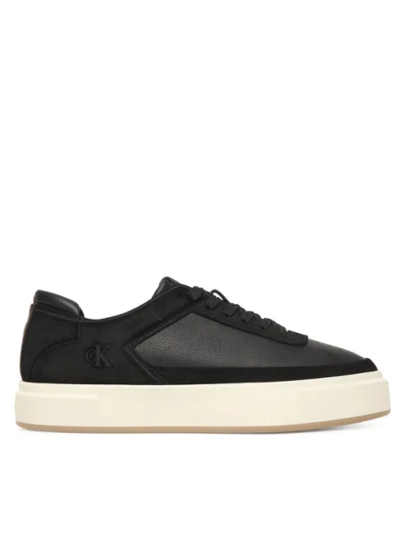 Calvin Klein Sneakers Basket Cupsole Laceup Lth-Nu negru