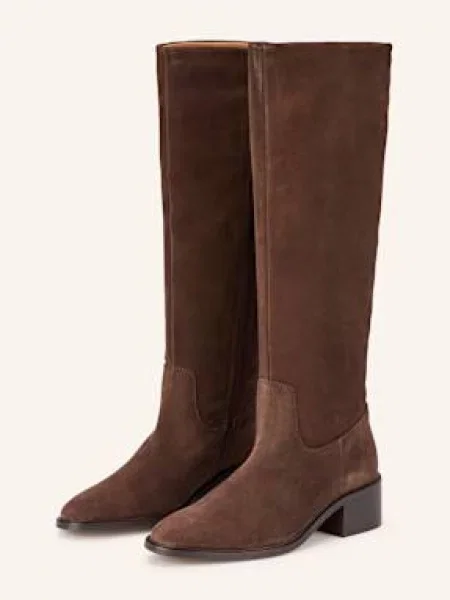 Mrs & Hugs Kozačky tmavě hnědá