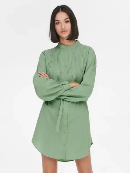 Rochie tip cămașă Jdy verde