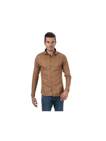 Koszula Desoto brązowa