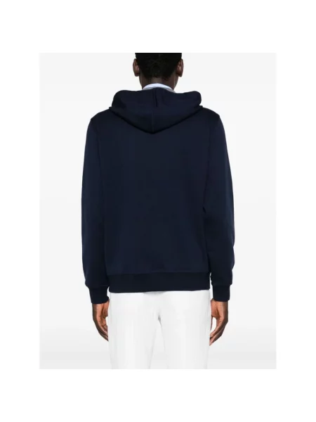 Bluza z kapturem Brunello Cucinelli z kapturem niebieska