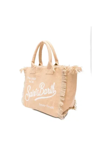 Shopperka Mc2 Saint Barth beżowa
