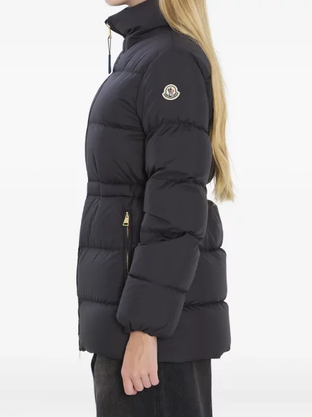 Kurtka Moncler z logo czarna