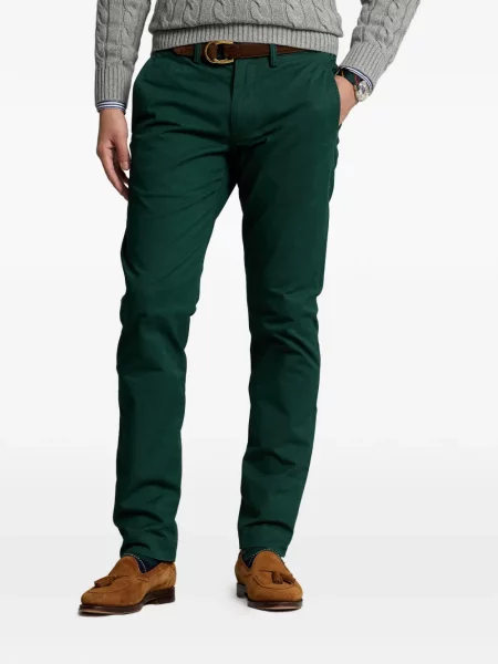 Șosete Polo Ralph Lauren cu broderie în carouri de flanelă verde