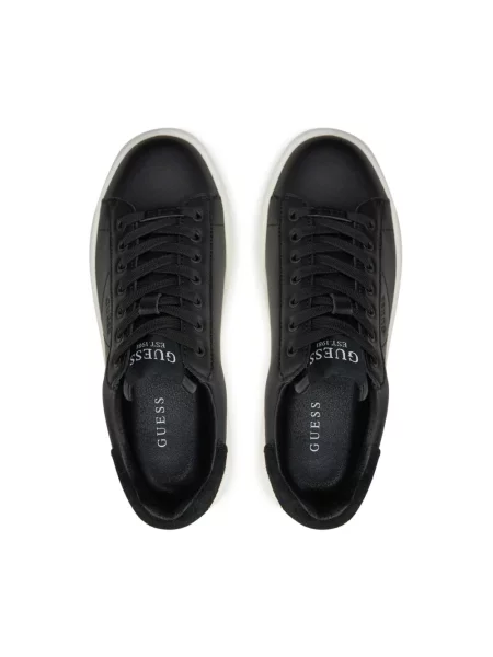 Sneakersy Guess skórzane czarne