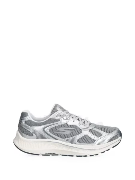 Sneakerși Skechers cu șireturi din dantelă gri
