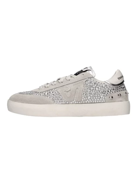 Sneakersy Emanuélle Vee skórzane szare