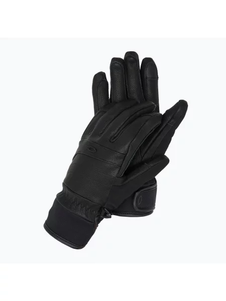 Дамски ски ръкавици Oakley W. Peak Leather blackout черно