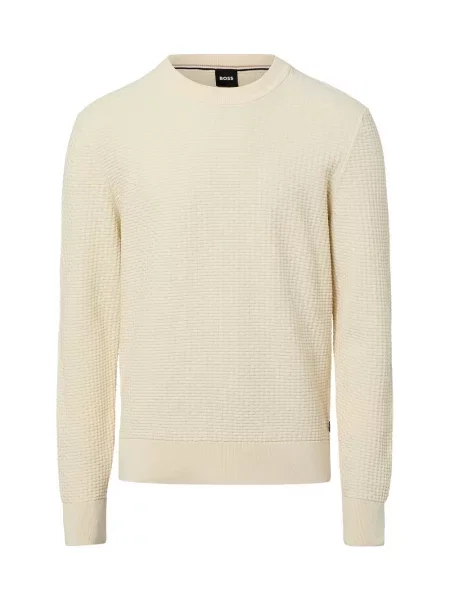 BOSS Sweter H-Imberto Mężczyźni jednolity S beżowy