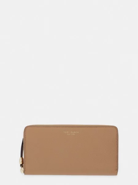 Tory Burch portofel pentru femei din piele Romy bej