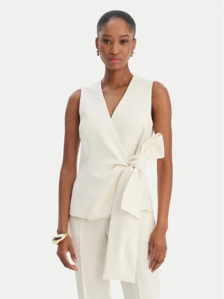 Marella Vestă de costum Lirica Écru