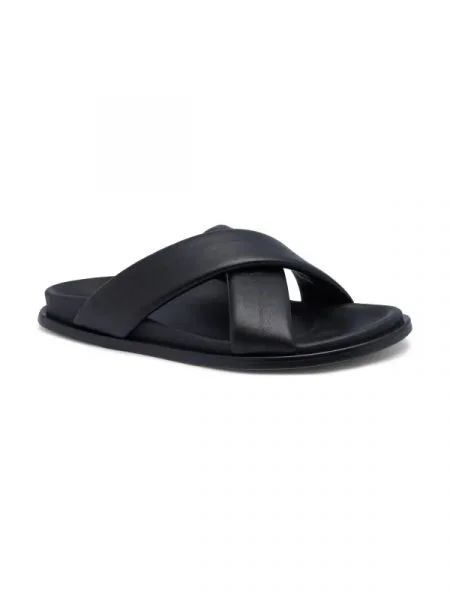 Alohas De piele șlapi negru