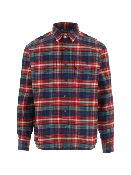 Cămașă Polo Ralph Lauren în carouri de flanelă clasică albastru