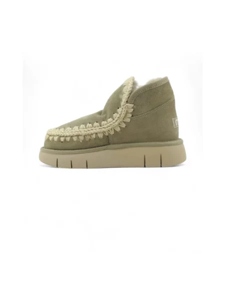 Buty do kostki Mou skórzane szare