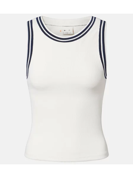 Top The Upside tricotate alb