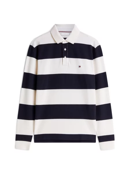 TOMMY HILFIGER Tricou CLASSIC bleumarin alb