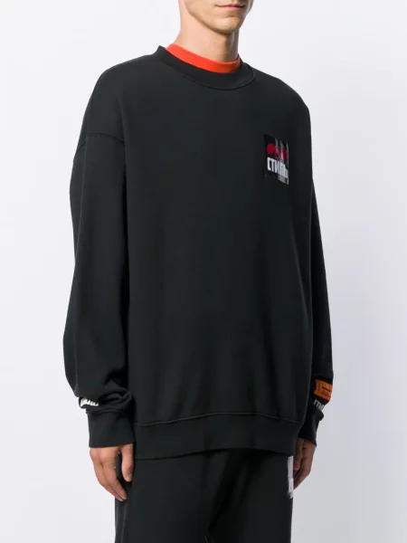 Hanorac Heron Preston cu imagine negru
