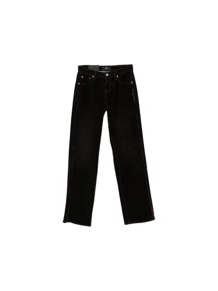 Jeansy straight leg 7 For All Mankind brązowe