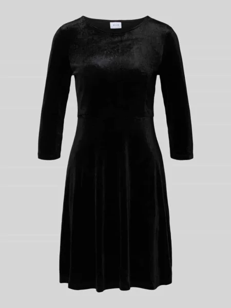 Sukienka mini z rękawem o dł. model ‘VEFLY’ Vila czarna