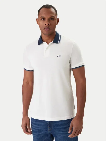 Armani Exchange Polokošeľa biela