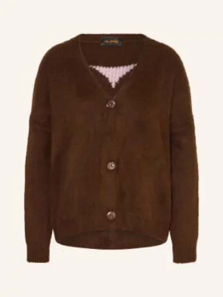 Miss Goodlife Sweter Z Alpaki braun różowy