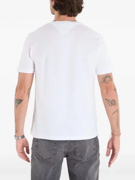 Tricou Tommy Hilfiger cu imagine alb
