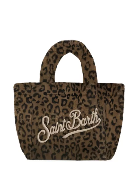 Rucsac Mc2 Saint Barth cu imagine cu model leopard maro