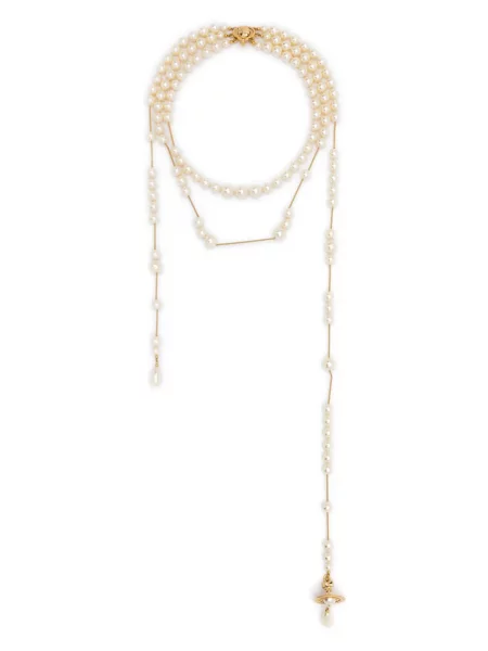 Colier Vivienne Westwood alb